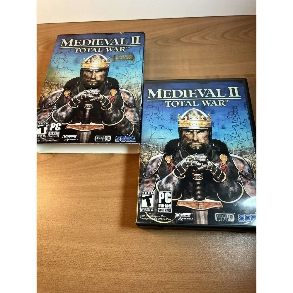 Medieval Ii: Total War Limited Edition (PC, 2006) SEGA 2 Disc Plus Soundtrack